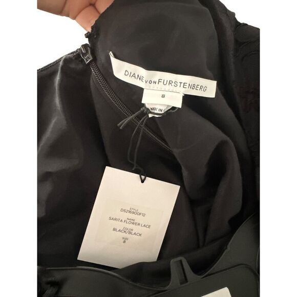 Diane Von Furstenberg Sarita Flower Lace Dress - Size 8 - NWT - Picture 5 of 5